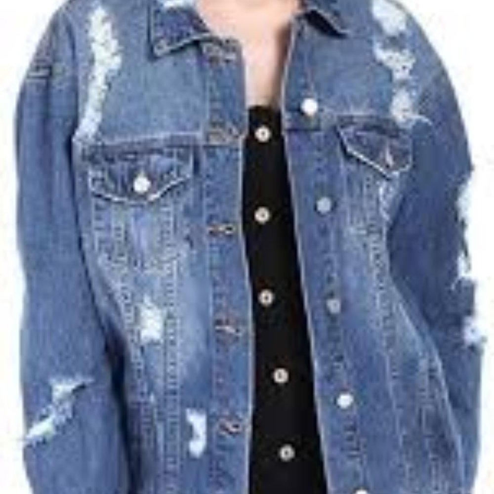 SALT TREE The Blue Jean Women's Destroyed Boyfrien